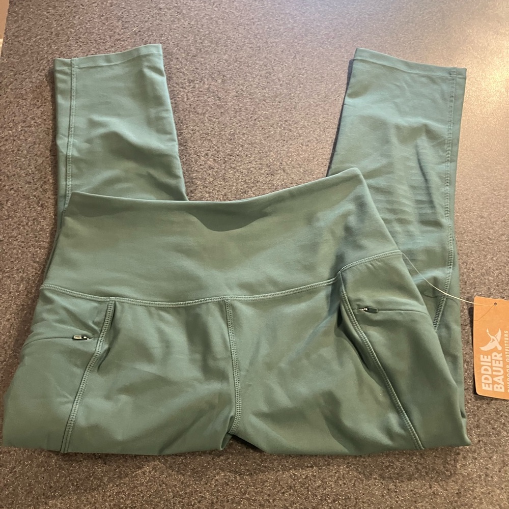Eddie Bauer Sage Green Trail Tights Women’s Small